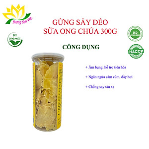 GỪNG SẤY DẺO SỮA ONG CHÚA 300G - HƯƠNG SEN VIỆT