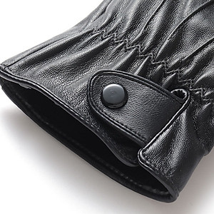 Găng tay nam mùa đông lót nỉ lông ấm áp lòng bàn tay chống trượt, cảm ứng điện thoại GTN2