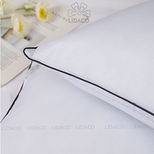 Ruột gối nằm, ruột gối vuông viền đen LIDACO cao cấp (1 chiếc)