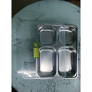 khay cơm GORILLA inox cao cấp 4 ngăn, 5 ngăn loại Trung