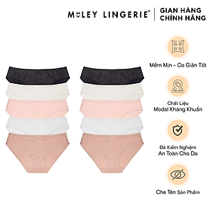 Combo 10 Quần Lót Nữ Modal Phối Ren Trước Remix - Giao Màu Ngẫu Nhiên FCM04