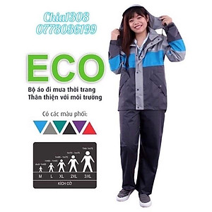 Áo mưa bộ ECO của Rando( Sỉ inbox)