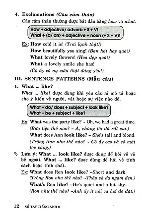 Sổ Tay Tiếng Anh 8 (Tái Bản 2017)