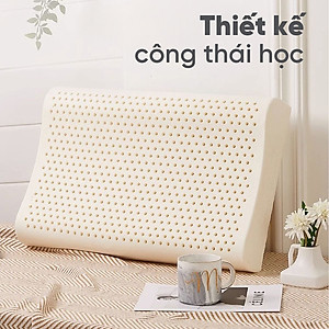 Gối Cao Su Vạn Thành Dợn VTGCSD4563 (45 x 63 cm) - Trắng