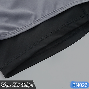 Quần bơi nam 2 lớp cao cấp, phong cách boxer ống ngắn rộng rãi, họa tiết da cá nam tính, lớp trong thun bơi co giãn, lớp ngoài trượt nước dày dặn nhanh khô | BN026