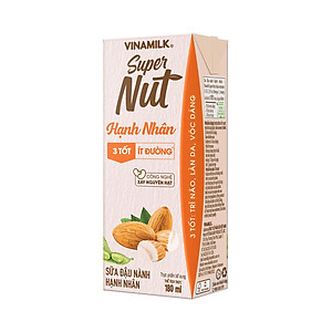 Thùng 48 hộp Sữa đậu nành Vinamilk hạt hạnh nhân 180ml
