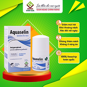 (+5ml FREE) Lăn khử mùi dành cho nam Aquaselin 50ml