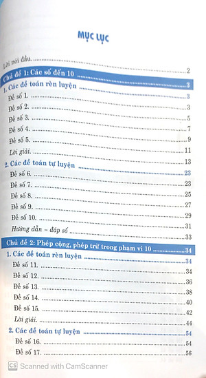 Sách 100 Đề Kiểm Tra Toán Lớp 1