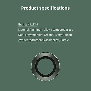 Bộ miếng dán kính cường lực bảo vệ Camera cho iPhone 11 Pro / 11 Pro Max hiệu Nillkin CLRFilm mang  lại khả năng chụp hình sắc nét full HD (độ cứng 9H, chống trầy, chống chụi & vân tay, bảo vệ toàn diện) - Hàng chính hãng