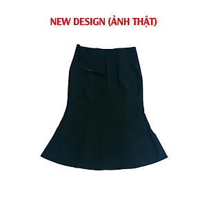 Chân Váy Nữ Công Sở New Design Thiết kế Dáng Váy Đuôi Cá ,Dài 64cm, Phối Nút Kiểu Phom Ôm Body Gợi Cảm, Vải Tốt  Co Giãn CV0015