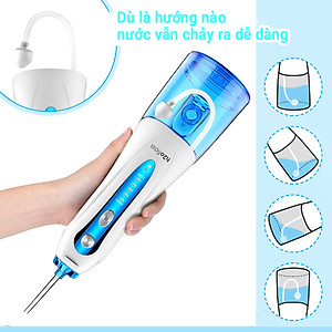 Máy Tăm Nước Cầm Tay H2OFloss HF-9P Làm Sạch Răng - Hàng Chính Hãng