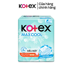 Băng vệ sinh Kotex Max Cool siêu mỏng không cánh 8 miếng