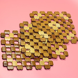 combo 2 Miếng lót nồi cách nhiệt gỗ trúc,lót bát đĩa nồi chống trơn - HENRYSA