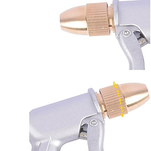 Vòi nước vòi phun nước rửa xe tưới cây tăng áp thông minh + bộ dây bơm nước cao cấp TLG  loạI 20m  (vòi bạc-dây trắng) 701498-1