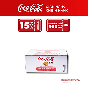 [SALE 11.11] Thùng/Lốc 24 Lon Coca-Cola Plus (Foshu) 320ml – Nước Ngọt Có Gas, Giải Khát Ngay, Coca-Cola Official Store