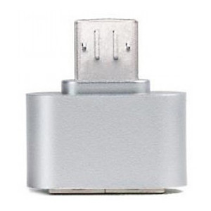 Đầu Chuyển USB OTG Remax RA-OTG - 2 Cổng Micro USB Và USB 2.0 (Bạc) - Hàng chính hãng