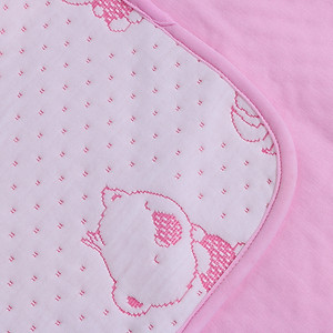 Combo 2 Tấm Lót Chống Thấm VIETMAT Màu Hồng (Size 70 x 100 cm)