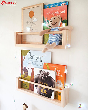 Kệ gỗ treo tường trang trí, kệ gỗ treo tường chữ u trang trí phòng khách, phòng ngủ