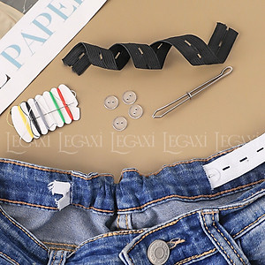 Bộ may vá thu nhỏ thắt lưng, thu hẹp eo quần jean kaki quần lưng thun kim chỉ nút dụng cụ luồn chun Legaxi