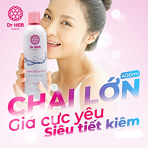 [ Tặng chai 150ml ] Xịt khoáng cấp ẩm da Dr HER Paris_400ML