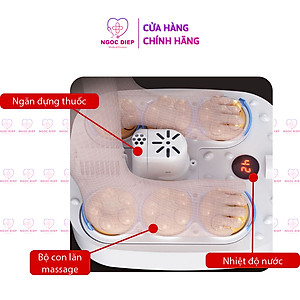 Máy massage chân tự động cao cấp gấp gọn OROMI ORM-KW275C - Bồn ngâm chân mát-xa điều khiểu từ xa
