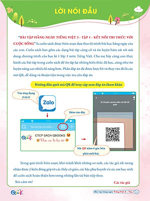 Bài Tập Hằng Ngày Tiếng Việt Lớp 3 - Kết Nối Tri Thức - Học Kì 1