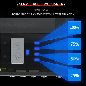 Đèn pha Gồm 10 bóng đèn LED có sạc USB. Khả năng chống nước IPX5 có thể kẹp vào mũ phù hợp đi câu cá, cắm trại