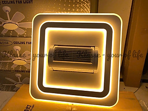 Quạt ốp trần mẫu mới không cánh quay 180 độ, ốp sát trần thế hệ mới, lắp cho phòng khách - phòng ngủ, hàng chính hãng Klasse KL126