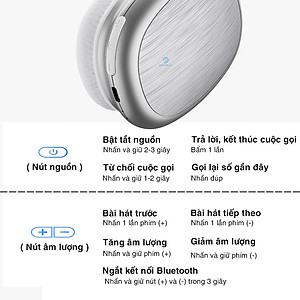 Headphone tai nghe bluetooth không dây chụp tai Rockspace O5 có mic hàng chính hãng BH 1 năm