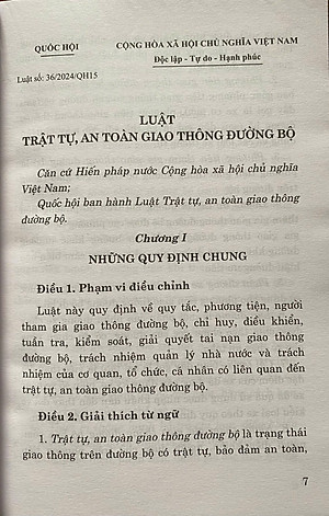 Luật Trật Tự, An Toàn Giao Thông Đường Bộ Năm 2024