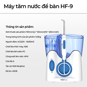 Máy tăm nước gia đình H2ofloss HF-9 - Hàng chính hãng