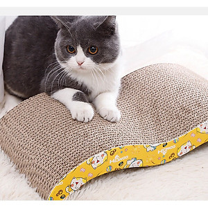 Bàn Cào Móng Lượn Sóng Cho Mèo Kích Thước 20 x 42cm - YonaPetshop