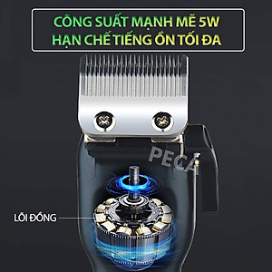 Tông đơ cắt tỉa lông thú cưng Kemei KM-CW10 công suất mạnh 5W sạc nhanh USB chuyên nghiệp phù hợp cắt lông chó, mèo