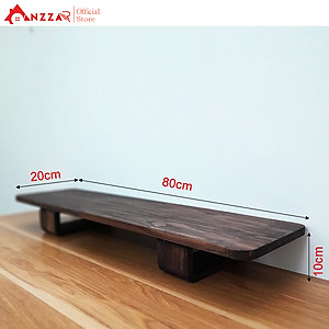 Kệ kê màn hình máy tính bằng gỗ, Kệ gỗ kê màn hình Anzzar-01 