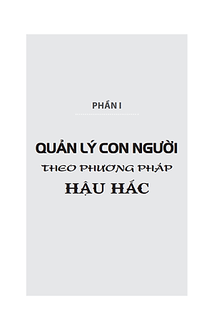 Hậu Hắc Học - Thuật Quản Người (Tái Bản)