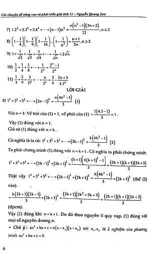 Sách Các Chuyên Đề Nâng Cao Và Phát Triển Giải Tích 11 (Tập 2)