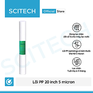 Lõi lọc nước số 1 PP 20 inch 5 micron dùng trong máy lọc nước RO, bộ lọc thô - Hàng chính hãng