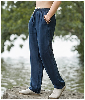 quần nam đũi linen đi biển