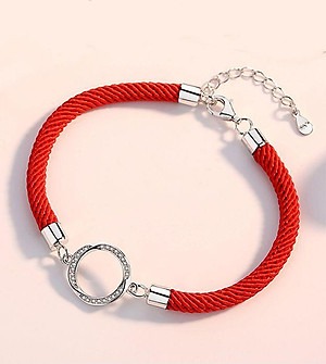 Vòng tay đôi nam nữ 2 màu đỏ đen LT66 cực xinh