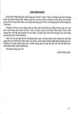 Bài Tập Phát Triển Năng Lực Toán 7 - Tập 2