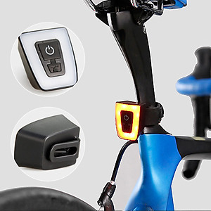 Đèn Xe Đạp Đuôi Led Nhấp Nháy Chớp Vuông Gắn Sau Xe Đạp, Gắn Mũ Bảo Hiểm MaiLee