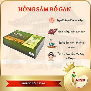 Nước Hồng Sâm Bổ Gan Daedong Hàn Quốc ( Hộp 50ml x 30 gói )