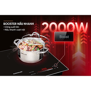 Bếp đôi điện từ Sunhouse SHB81032-EC - Hàng chính hãng