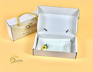 Khăn Tay Lụa Thêu SenSilk Hoa Phượng Vĩ – Quà Tặng Tuổi Học Trò, Embroidered Handkerchief Silk