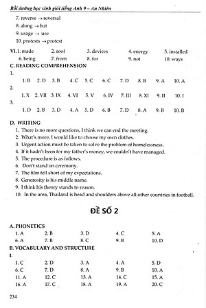 Sách Bồi Dưỡng Học Sinh Giỏi Tiếng Anh Lớp 9