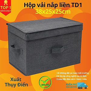 [Xuất Nhật] Hộp Đựng Đồ Đa Năng TD1 – Túi Vải Đựng Quần Áo Chăn Màn Phong Cách Thụy Điển Sang Trọng, Lịch Sự – Hàng Chính Hãng