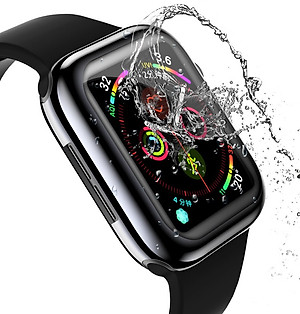 Ốp Case TPU Mạ Chrome & Kính Cường Lực Dẻo Usams cho Apple Watch Series 6 / Apple Watch Series 5/ SE/ 4 Size 40/44mm_ Hàng Chính Hãng