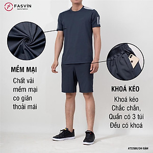 Bộ Quần ÁoThể Thao Nam FASVIN AT22500.HN Hàng Nhà Máy Chất Liệu tốt Phom Dáng Đẹp