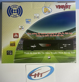 Đầu Thu TH Vệ Tinh Vinasat HD02 mẫu Lớn 180 X 260mm(XEM THVL1,2, ANTV, TTXVN,.HD Miễn Phí) HÀNG CHÍNH HÃNG