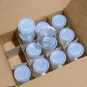 Hũ thủy tinh làm sữa chua, chưng yến 200 ml dáng béo bụng PEAFLO